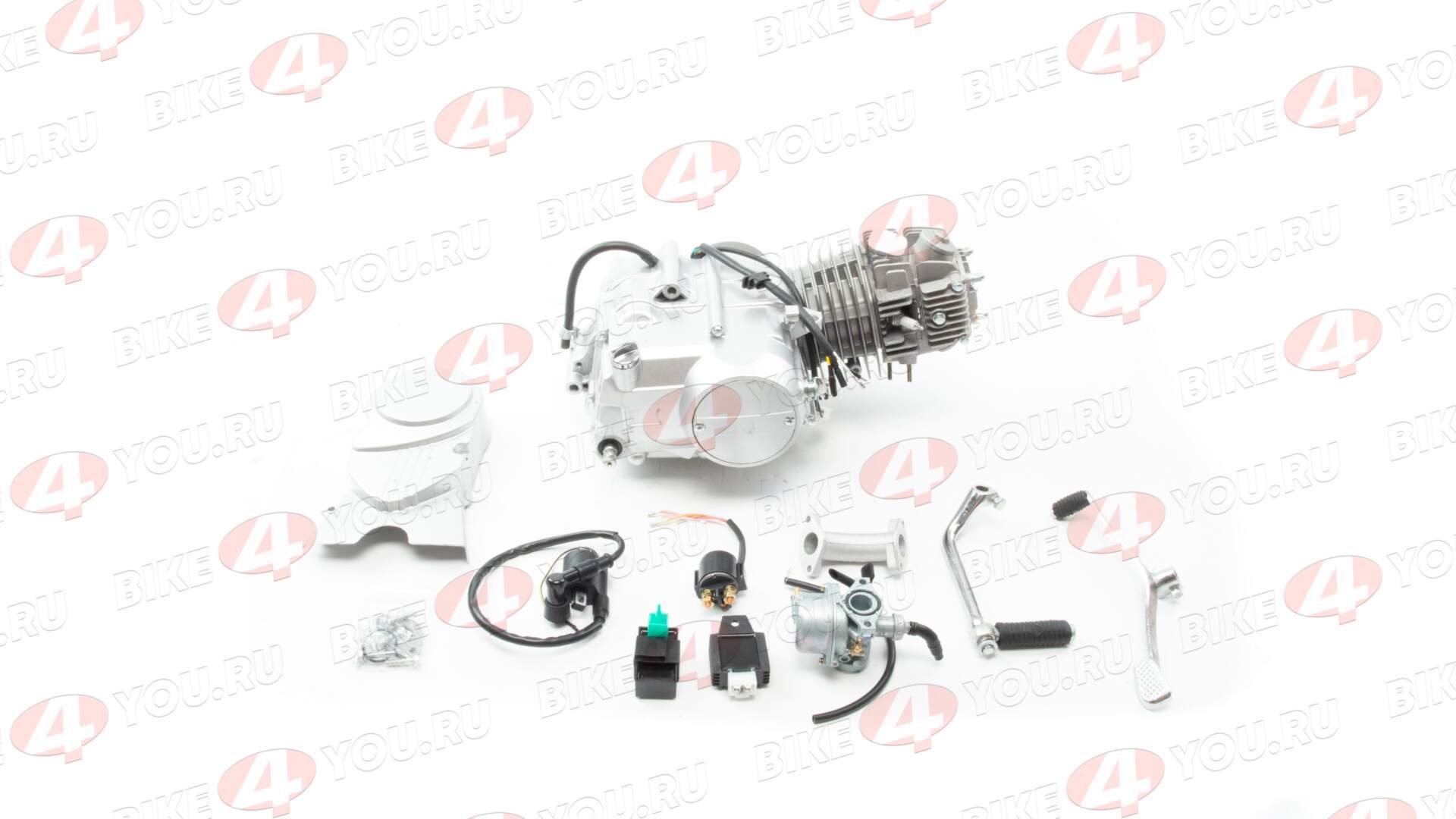 Двигатель 125см3 152FMI (52.4x55.5) механика, 4ск, без стартера